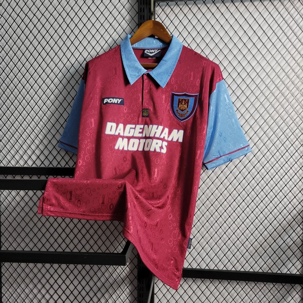 West Ham United 1995-1997 Home Retro Soccer Jersey