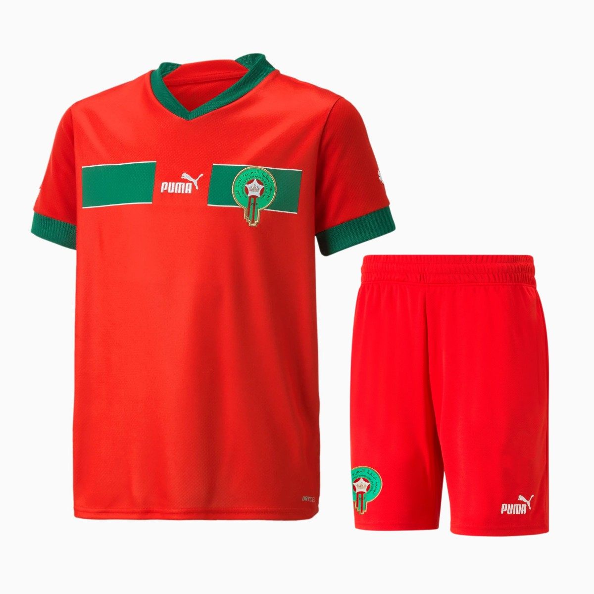 Kids Morocco 2022 23 Home Jersey And Short Kit Soccer Jerseys Shirts   D6aa7c088b620067 